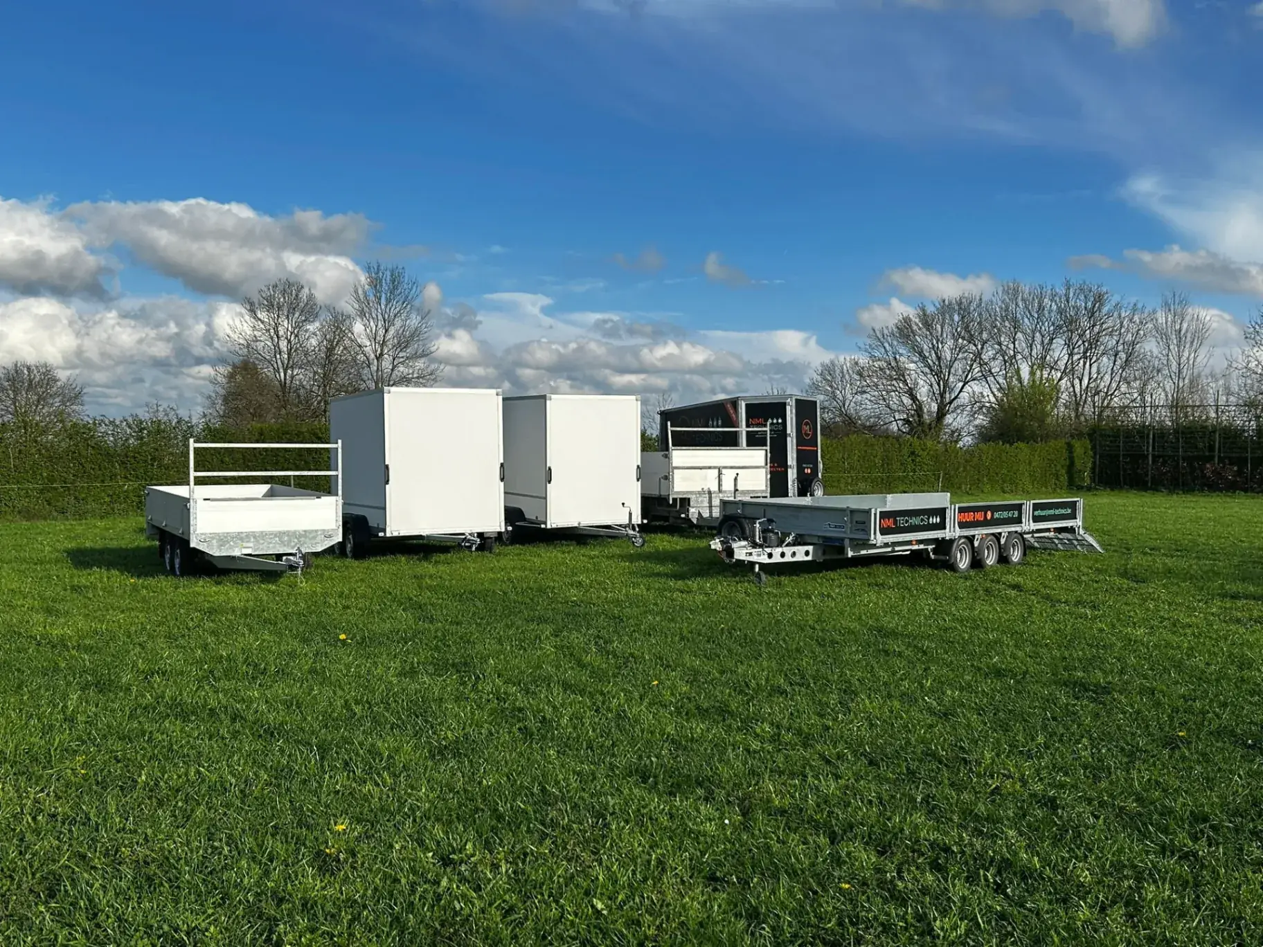 Het wagenpark van NML Technics in Brakel
